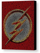 The Flash Superhero Quotes Mosaic AMAZING Framed 9X11 Limited Edition Art w/COA - £15.43 GBP