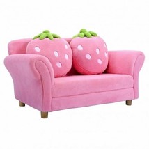 BL/PI Kids Strawberry Armrest Chair Sofa-Pink - $185.09