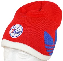 Adidas Philadelphia 76ers Red Beanie Cap - NBA Basketball Toque Hat 2014 - £14.22 GBP