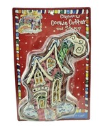 Blue Sky Clayworks 2003 Happy Holidays Cookie Cutter and Stamp Set New - £19.74 GBP