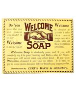 Curtis Davis Welcome Soap 1897 Advertisement Victorian Hygiene ADBN1yyy - €17,15 EUR