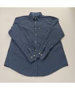 Mason James Men's Blue &amp; Black Plaid Button-Down Long Sleeve Shirt Size ... - $19.79