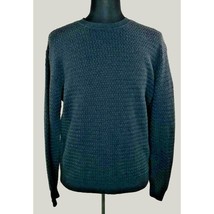 Club Room Mens Large Long Sleeve Gray Weave Soft Cotton Sweater Macys Wa... - £13.58 GBP