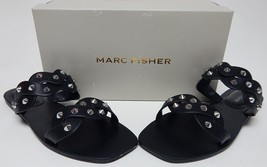 Marc Fisher Bodil Size US 10 M Women&#39;s 2-Band Studded Slide Flat Sandals... - $38.60