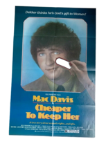 Vintage Movie Poster OS Country Music Star Mac Davis - Cheaper To Keep Her  - £13.18 GBP