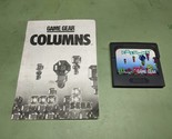 Columns Sega Game Gear Disk and Manual Only - $5.89
