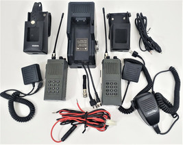 Hand Held Two-Way Radio FM Charger Microphone Bundle (for parts or repair) - £58.77 GBP