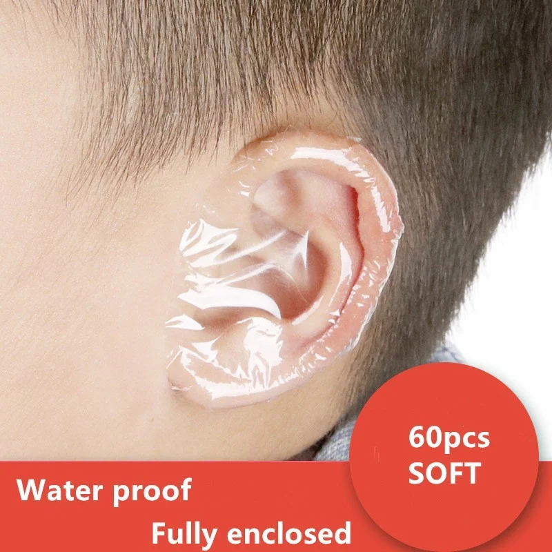 Sporting 20/60pcs Upgraded  Plastic Waterproof Ear Protector Swimming Cover Caps - £23.90 GBP