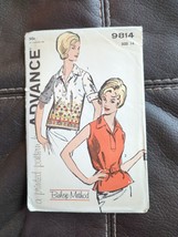 Vintage 1960’s Advance 9814  Sewing Pattern Misses Overblouse Top Size 14 UC - £11.38 GBP