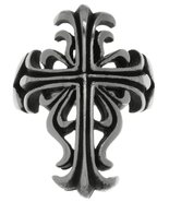 Jewelry Trends Large Celtic Cross Gothic Stainless Steel Band Ring Size 12 - $30.45
