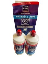 Clear Care Plus Cleaning Solution Twin Pack HydraGlyde 2 x 16  fl. oz. NEW - $28.04