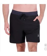 Spyder Mens Swim Short Black UV Protection Stretch Quick-Dry Pockets Bri... - $51.02 CAD