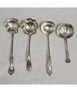 Antique Sterling Silver Spoons Lot of 4 Approximately 80g (2) have Monos - $215.16 CAD