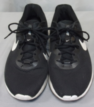 EUC NIKE REVOLUTION 6 DD8475-003 WALKING RUNNING BLACK &amp; WHITE SHOES sz 12 - $39.93