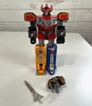 Vintage 1991 9&quot; Bandai Megazord Mighty Morphin Power Rangers with Sword &amp; Shield - £46.43 GBP