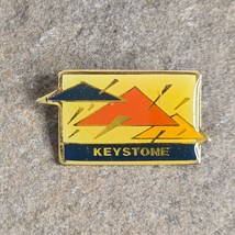 KEYSTONE Storm Triangle Cloud Ski Souvenir Travel Vintage Lapel Hat Pin Colorado - $12.99