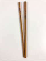 Vintage Japanese Handmade Wooden Chopsticks with Painted Dragon. 9 3/4&quot; long - £7.74 GBP