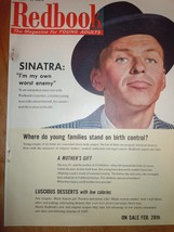 Redbook Magazine Frank Sinatra Print Magazine Advertisement 1956 - $5.99