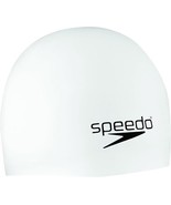 Speedo Unisex-Adult Swim Cap Silicone Elastomeric White - New - $20.27 CAD