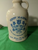 Henry McKenna Vintage 1975 Stoneware Sour Mash Bourbon Whiskey Half Gallon Jug - £24.25 GBP
