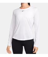 Nike Dri-FIT Women&#39;s Standard Fit Long-Sleeve White Top Size Small - $422.34 MXN