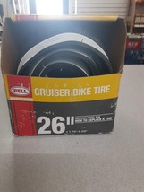 Bell Sports Cruiser Glide Whitewall Bike Tire with Kevlar, 26&quot; x 1.75-2.25&quot; - $34.97