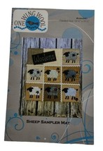 Sheep Sampler Mat Pattern CRM341 by One Wing Wool 19 1/2&quot; X 19 1/2&quot; - $4.50