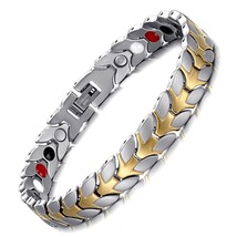 Unisex Hologram Bracelets Relieve Fatigue Germanium Magnetic Bracelets &amp; Bangles - £29.73 GBP