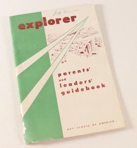 Vintage 1958 Explorer Parent Leader Guidebook Boy Scouts of America BSA ... - $11.57