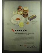 1952 Nestle&#39;s Bouillon Cubes, Nestea and Nescafe Advertisement - £14.55 GBP