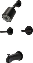 Kingston Brass Kbx8140Cml Manhattan Tub And Shower Faucet, Matte Black - £230.81 GBP