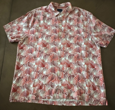 EUC  Tommy Bahama Mens XXL Shirt Shell We Dance Caliente Red Print 100% ... - $27.76
