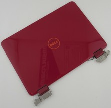 Dell Inspiron P25T 3168 3169 Red LCD Back Cover &amp; Hinges - J00M5 0J00M5 B - £18.00 GBP