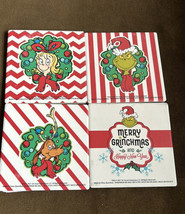 Set Of 4 Ceramic Grinch Max And Friends Coasters New Christmas - £16.05 GBP