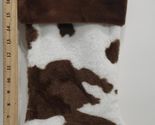 Hobby Lobby Faux Fur Cow Print Brown Cuff Christmas Stocking 18 in - $23.75