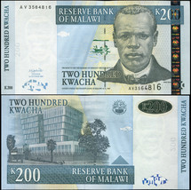 Malawi. Banknote 200 kwacha. 2003. Unc. Paper. Cat# P.47b - $7.63