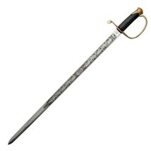 37" Gold & Black Stainless Steel Finish Fayetteville Armory Sword With Scabbard  image 2