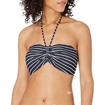 MSRP $78 Tommy Hilfiger Women&#39;s Standard Bandeau Bikini Top Navy Size Medium - £41.23 GBP