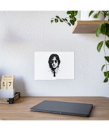 Black and White John Lennon Glossy Art Poster, Music Legend Portrait - £12.90 GBP+