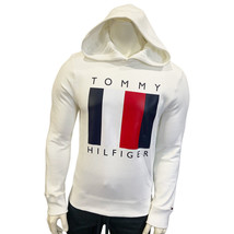 Nwt Tommy Hilfiger Msrp $99.99 Men&#39;s Cream Hoodie Long Sleeve Sweatshirt Size M - £35.87 GBP