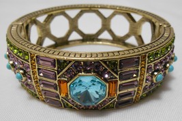 HEIDI DAUS Women&#39;s Lavish Layers Hinged CUFF BANGLE Bracelet Art to Wear... - £55.91 GBP