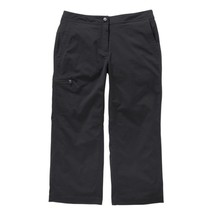 NWT Womens Size 6 6x23 1/2 LL Bean Black Cropped Comfort Trail Hiking Pants - £24.66 GBP