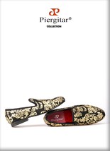 &quot;Piergitar&quot; New High-end Gold printing Luxury Fashion Men Loafers ! - £158.00 GBP