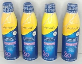 4 Daylogic Sport Continuous Spray Sunscreen SPF 30 5.5oz ea REEF FRIENDL... - £14.99 GBP