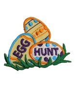 Girl Scouts Easter Egg Hunt Badge Patch w/3 Decorative Eggs. Iron-On. - £3.42 GBP