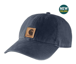Carhartt 100289-211 Men&#39;s Solid Odessa Cotton Canvas Baseball Cap, Navy - $39.00