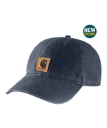 Carhartt 100289-211 Men&#39;s Solid Odessa Cotton Canvas Baseball Cap, Navy - $53.34 CAD