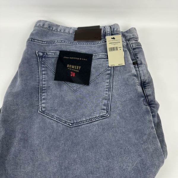 John Varvatos Star USA  Mens Bowery Slim Straight Jeans in Dusted Blue-38/33 Item image 3