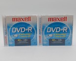 2 PACK Maxell DVD-R Camcorder Video Disc 30 Minutes 1.4 GB New Mini DVD ... - $12.12