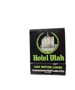 Vintage Matchbook Hotel Utah And Motor Lodge Front Strike Unstruck Adver... - $252.67 MXN